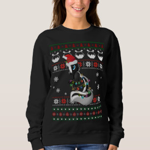 Niedlich Skunk Ugly Sweater Christmas Light Pajama Sweatshirt