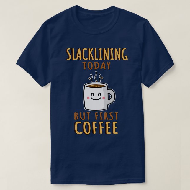 Niedlich Slacklining T-Shirt (Design vorne)