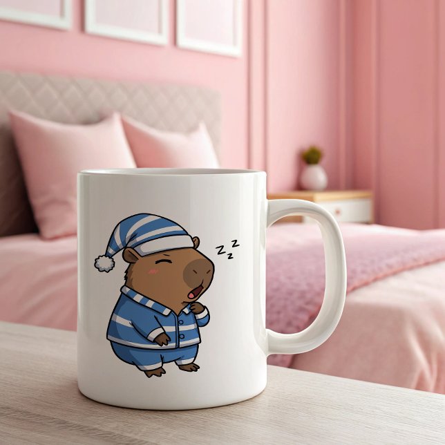 Niedlich Sleepy Capybara Tasse | Gemütlicher und e (Von Creator hochgeladen)