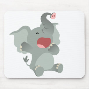 Niedlich Sleepy Cartoon Elephant Mousepad