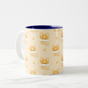 Niedlich Sleepy Corgi Zweifarbige Tasse