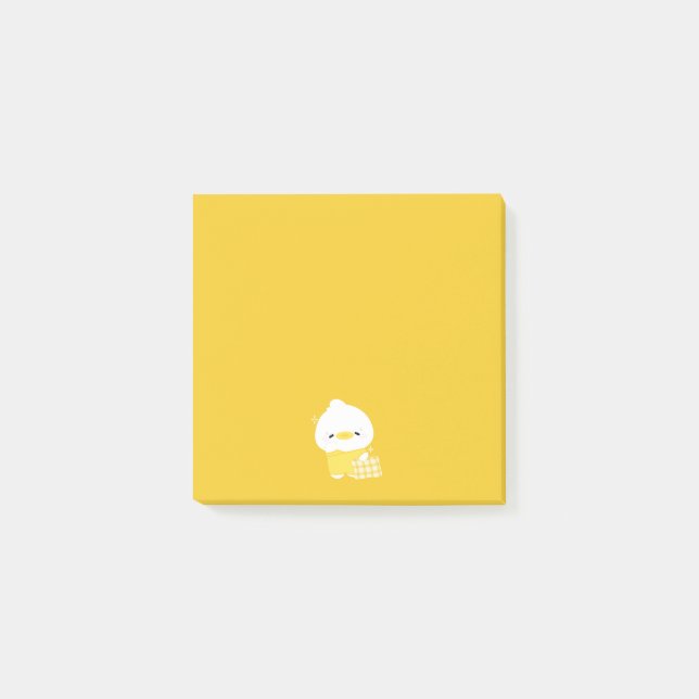 Niedlich Sleepy Duck Post-it Klebezettel (Vorderseite)