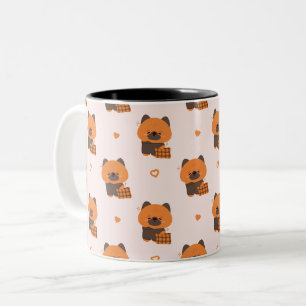 Niedlich Sleepy German Shepherd Zweifarbige Tasse