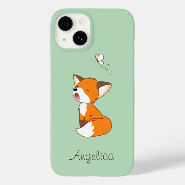 Niedlich Sleepy Little Fox Case-Mate iPhone Hülle (Rückseite)