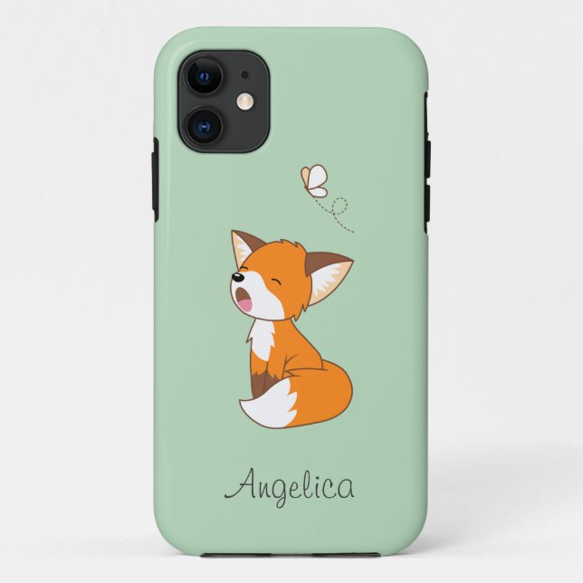Niedlich Sleepy Little Fox Case-Mate iPhone Hülle (Rückseite)