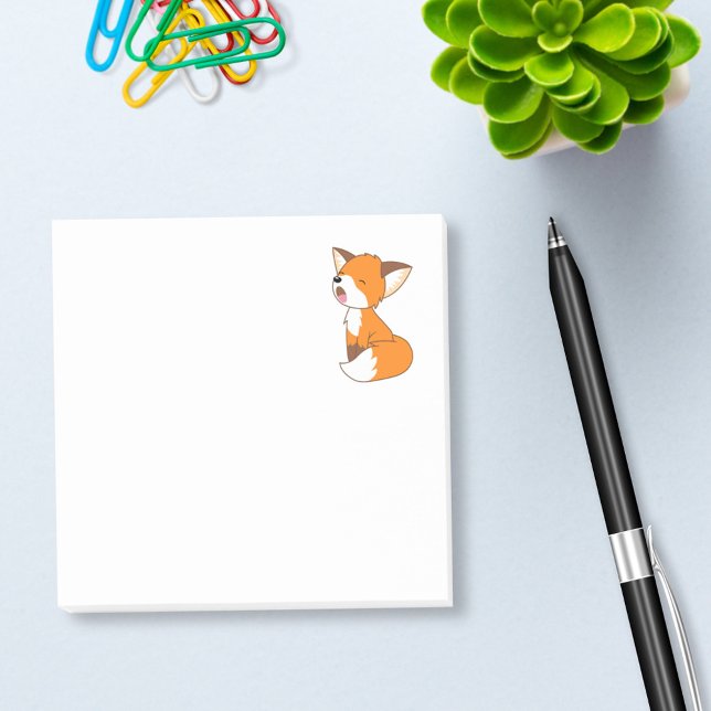 Niedlich Sleepy Little Fox Post-it Klebezettel (Von Creator hochgeladen)