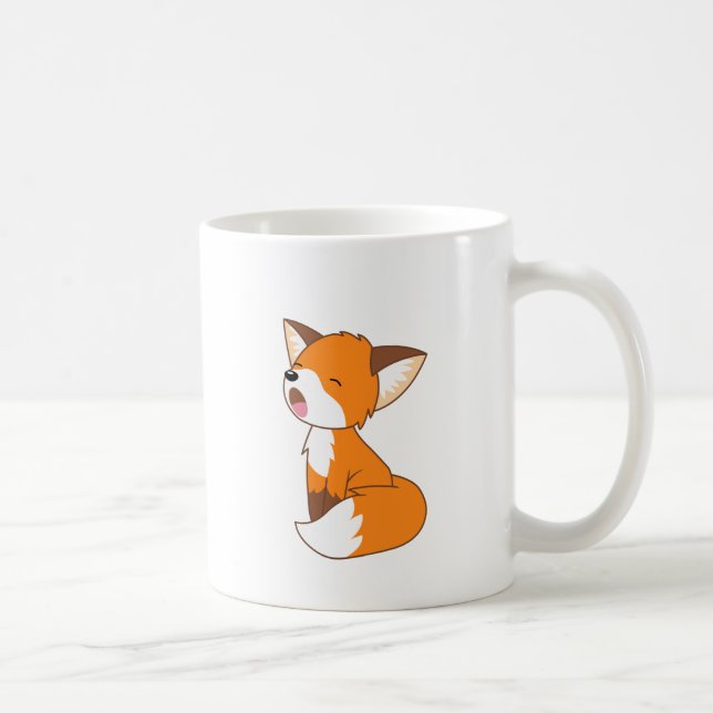 Niedlich Sleepy Little Fox Tasse (Rechts)