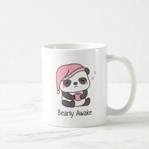 Niedlich Sleepy Panda Bearly Awake Spaß Kaffee Ta Kaffeetasse