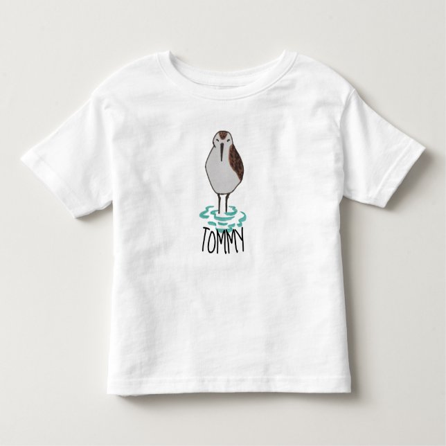 Niedlich Sleepy Sandpiper Kleinkind T-shirt (Vorderseite)