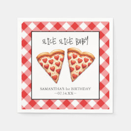 Niedlich Slice Slice Baby Pizza Party Napkins Serviette