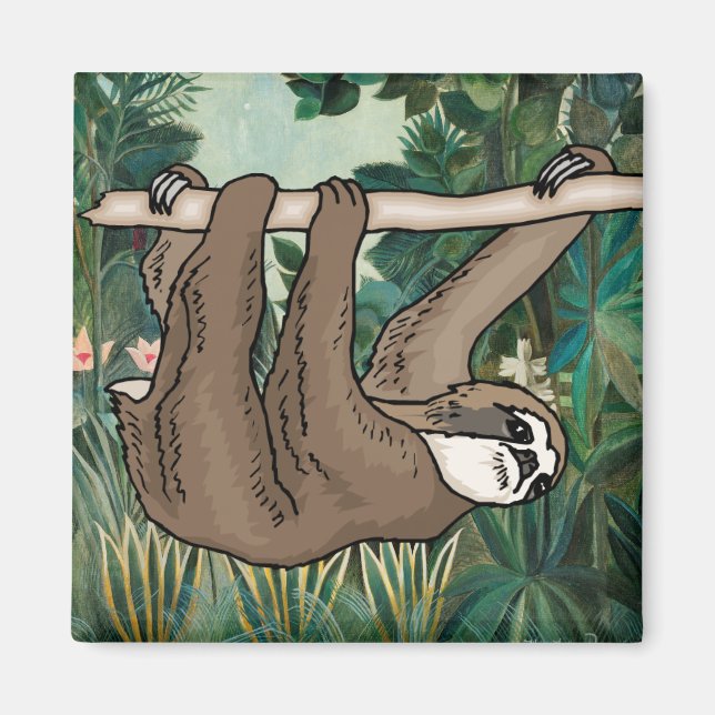 Niedlich Sloth Magnet (Vorne)