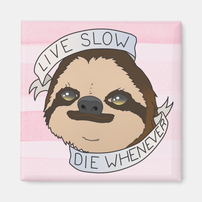 Niedlich Sloth Magnet (Vorne)