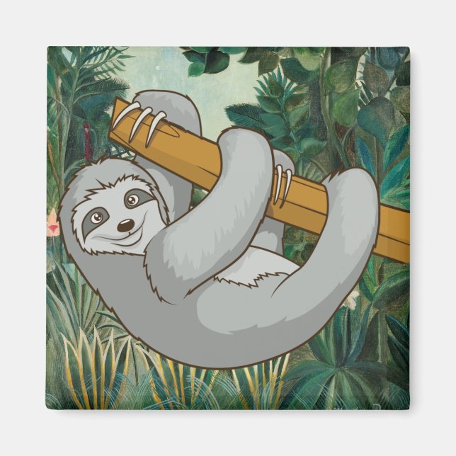 Niedlich Sloth Magnet (Vorne)