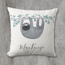 Niedlich Sloth Personalisiert Kissen