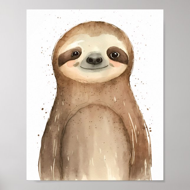 Niedlich Sloth Poster (Vorne)