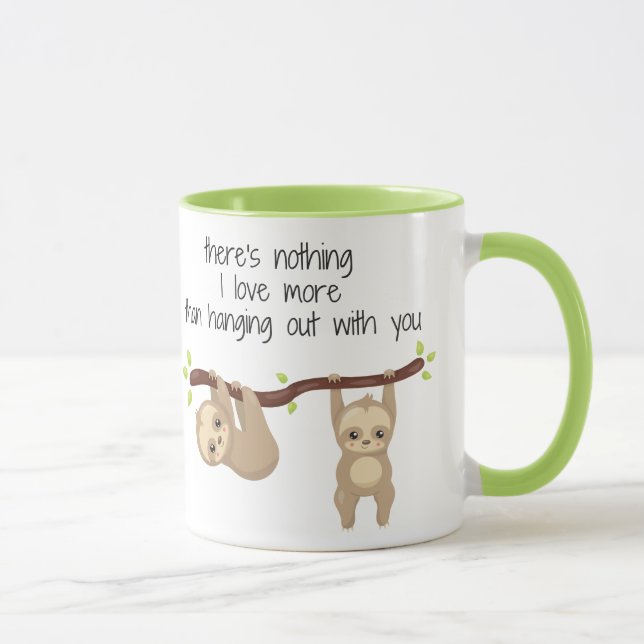 Niedlich Sloth Tasse (Rechts)