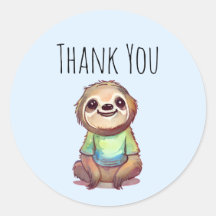 Niedlich Sloth Trading ein Shirt Danke