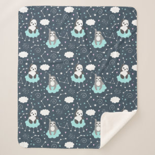 Niedlich Sloths Sherpa Blanket Sherpadecke