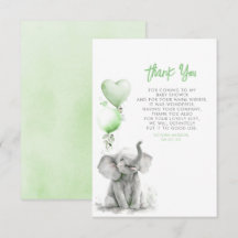 Niedlich Small Klein Baby Elephant Vielen Dank