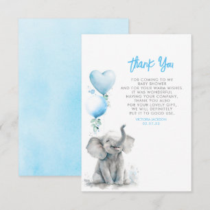 Niedlich Small Klein Baby Elephant Vielen Dank Dankeskarte
