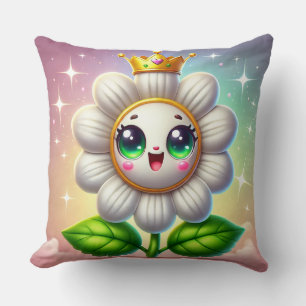 Niedlich Smilam Daisy Blume mit Royal Crown Kissen