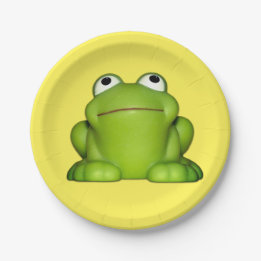 Niedlich Smiley Frog Pappteller