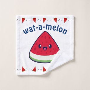 Niedlich Smiling Kawaii Watermelon Badhandtuch Set