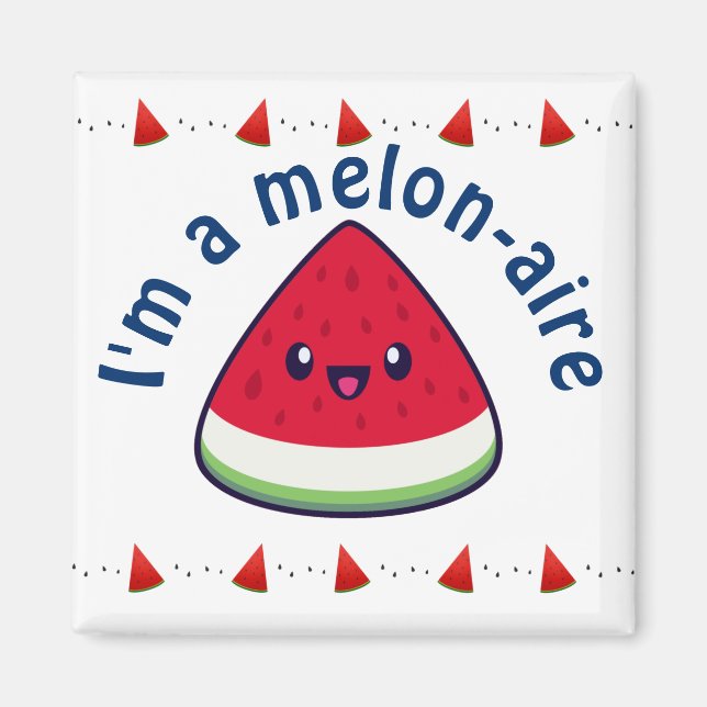 Niedlich Smiling Kawaii Watermelon Magnet (Vorne)