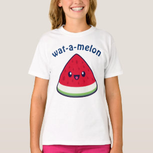 Niedlich Smiling Kawaii Watermelon T - Shirt