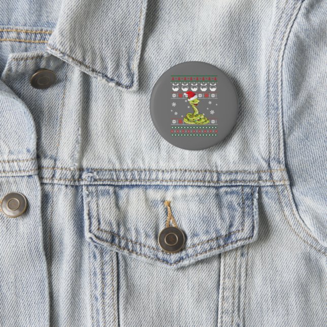 Niedlich Snake Ugly Sweater Christmas Light Pajama Button (Beispiel)