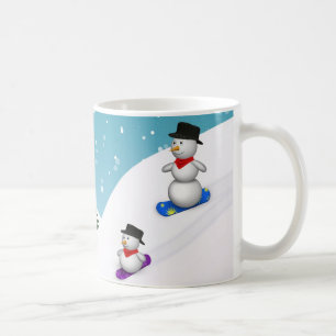 Niedlich Snowboarden Tasse