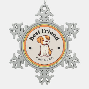 NIEDLICH! Snowflake Ornament - Bester Freund Fur a