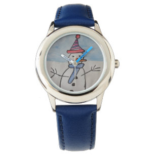 Niedlich Snowman Armbanduhr