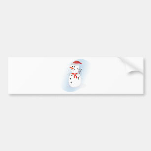 Niedlich Snowman Autoaufkleber