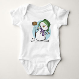 Niedlich Snowman Baby Bodysuit Baby Strampler