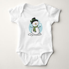 Niedlich Snowman Baby Bodysuit Baby Strampler