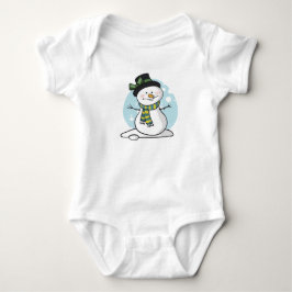 Niedlich Snowman Baby Bodysuit Strampler
