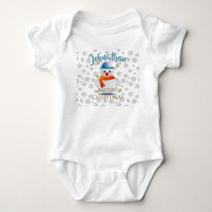 Niedlich Snowman Baby Strampler