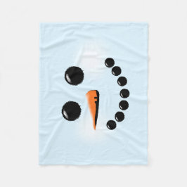 Niedlich Snowman Face Winterurlaub Snowmen Weihnac Fleecedecke
