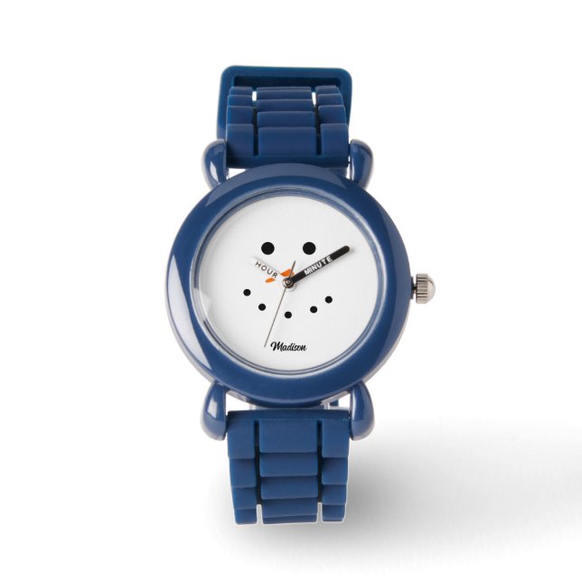 Niedlich Snowman Fantastische Weihnachten Personal Armbanduhr (Vorderseite)