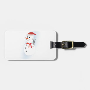 Niedlich Snowman Gepäckanhänger
