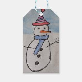 Niedlich Snowman Geschenkanhänger