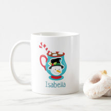 Niedlich Snowman Hot Cocoa Personalisierte Weihnac