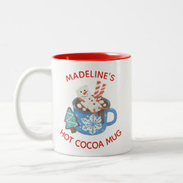 Niedlich Snowman Name Hot Cocoa Zweifarbige Tasse