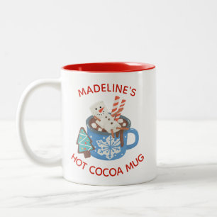 Niedlich Snowman Name Hot Cocoa Zweifarbige Tasse