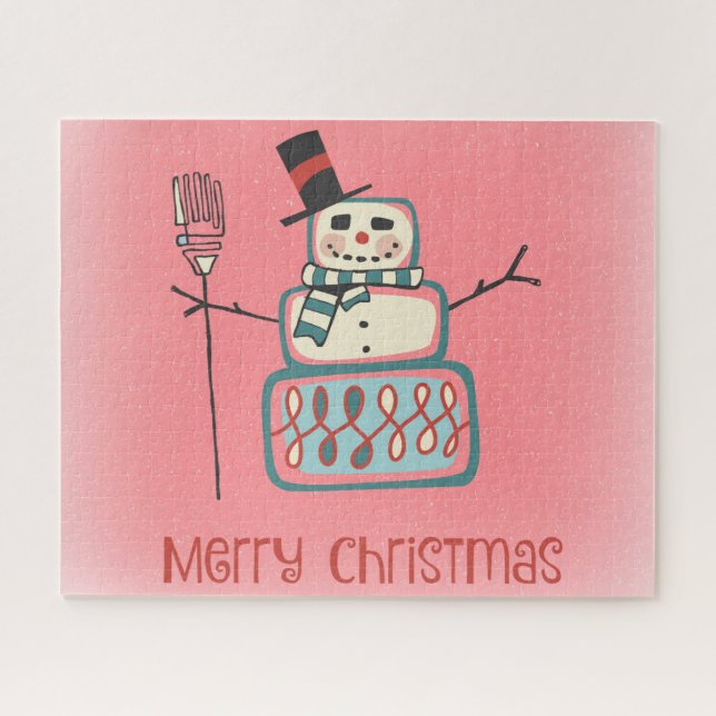 Niedlich Snowman Puzzle (Horizontal)