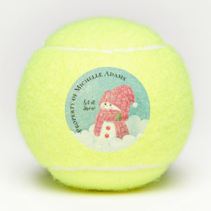 Niedlich Snowman Tennisbälle