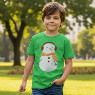 Niedlich Snowman Weihnachten T-Shirt