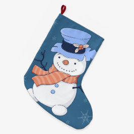 Niedlich Snowmen Großer Weihnachtsstrumpf