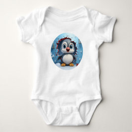 Niedlich Snowy Explorer Penguin Baby Baby Strampler
